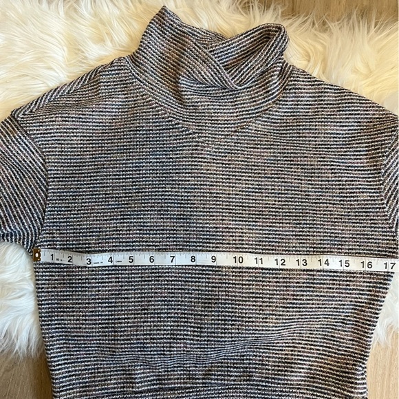 Madewell mock neck ribbed striped sweater - Picture 7 of 9